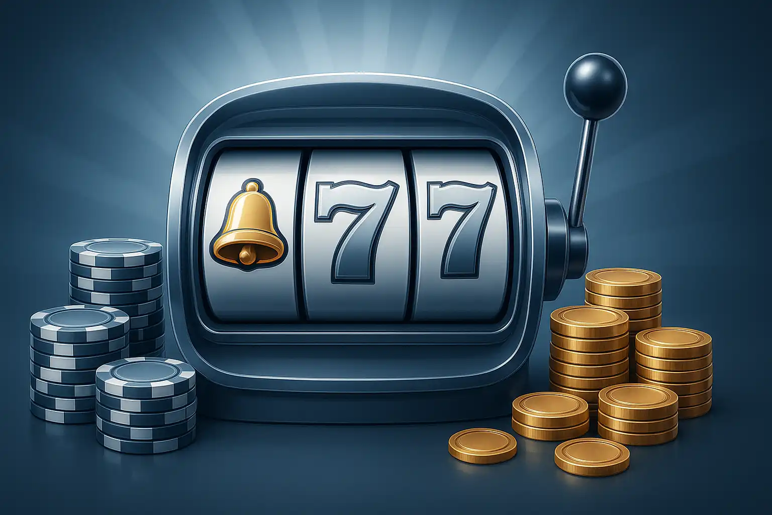 Casino reels and chips illustration for DaytonaSpin Casino